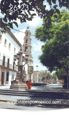 Parte lateral de la Catedral en la zona centro de Aguascalientes, Ags. México