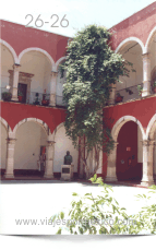 Remanso de paz en el Patio y Balcones en el Interior del Museo Regional de Historia en Aguascalientes, Ags. México