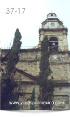 Torre de la Parroquia Purísima Concepción en Real de Catorce, S.L.P. México