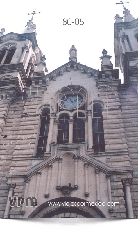 Detalle de la fachada de la Iglesia de la Purísima en Aguascalientes, Ags. México