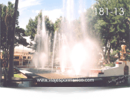 Fuente de las aguas danzarinas en el Parque Museo de las tres Centurias en Aguascalientes, Ags. México