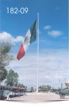 La Bandera de México en el Parque Museo de las tres Centurias en Aguascalientes, Ags. México