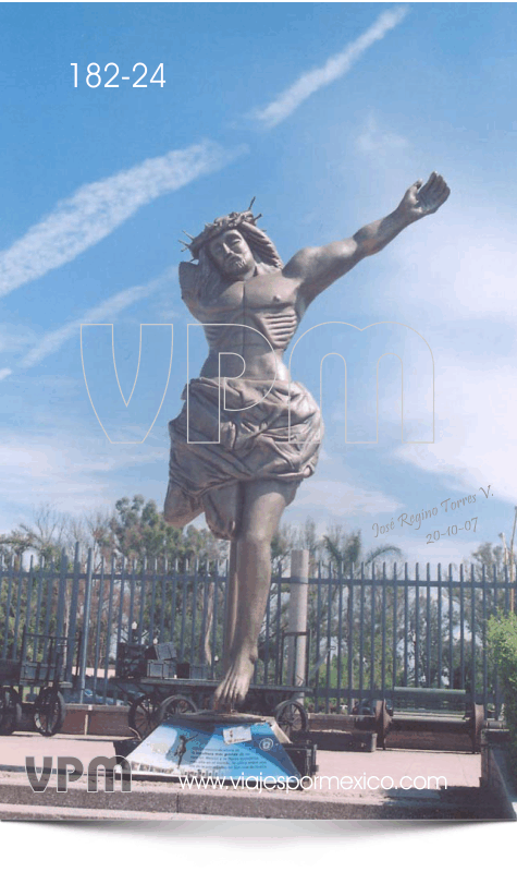 El Cristo Roto en el Parque Museo de las tres Centurias en Aguascalientes, Ags. México