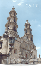 Torres de la Catedral en la zona centro de Aguascalientes, Ags. México