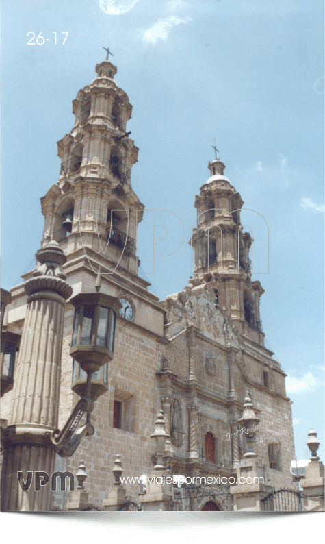 Torres de la Catedral en la zona centro de Aguascalientes, Ags. México