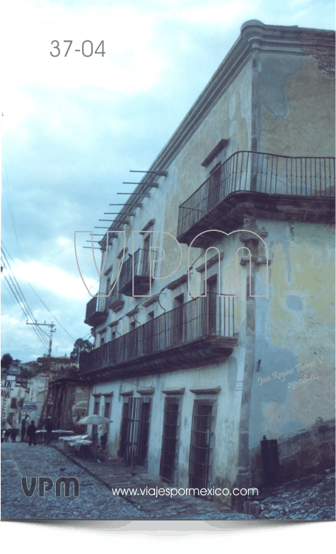 Fachada de la Casa de la Moneda antigua en Real de Catorce, S.L.P. México