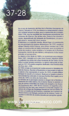 Letrero ubicado en el atrio de la Parroquia donde de manera resumida explica la historia de la misma. Real de Catorce, S.L.P. México