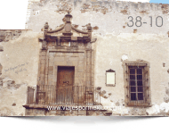 Entrada antigua de la Casa de la Moneda en Real de Catorce, S.L.P. México