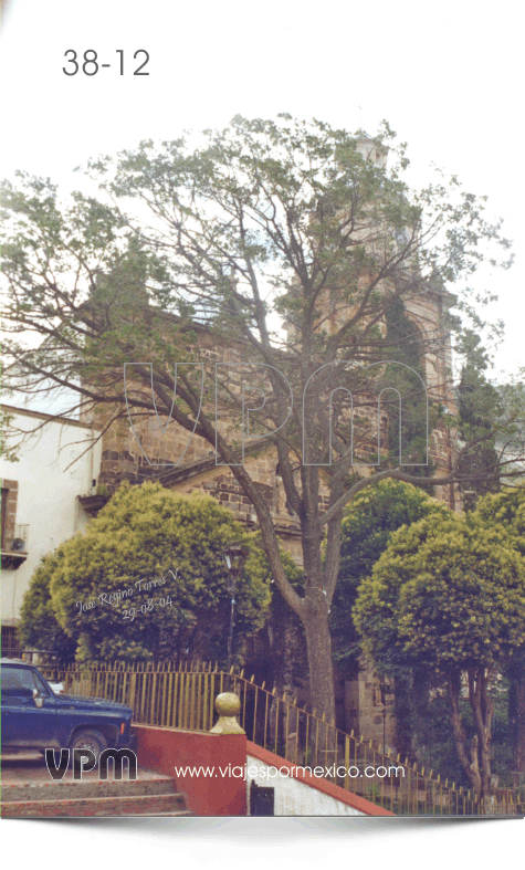 Árboles en el Atrio de la Parroquia de Real de Catorce, S.L.P. México