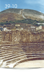 Vista parcial de ruedo y gradas del Palenque en Real de Catorce, S.L.P. México